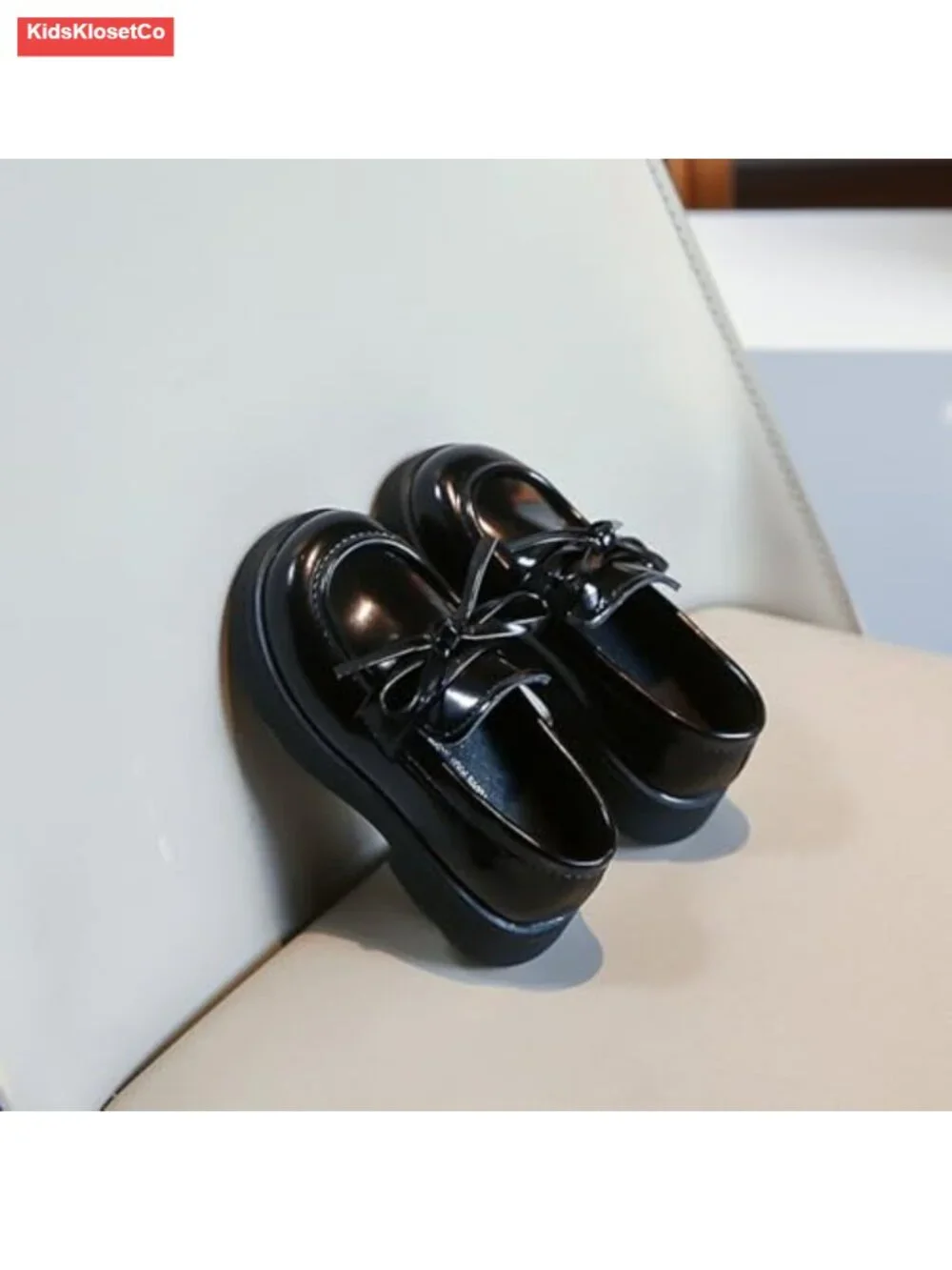 Girls Mary Jane Flats Hook Loop PU Leather School Party Shoes